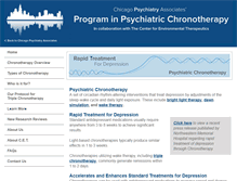 Tablet Screenshot of chicagochronotherapy.com